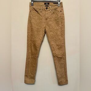 BDG Snakeskin Cigarette Skinny Ankle Jeans Size 25